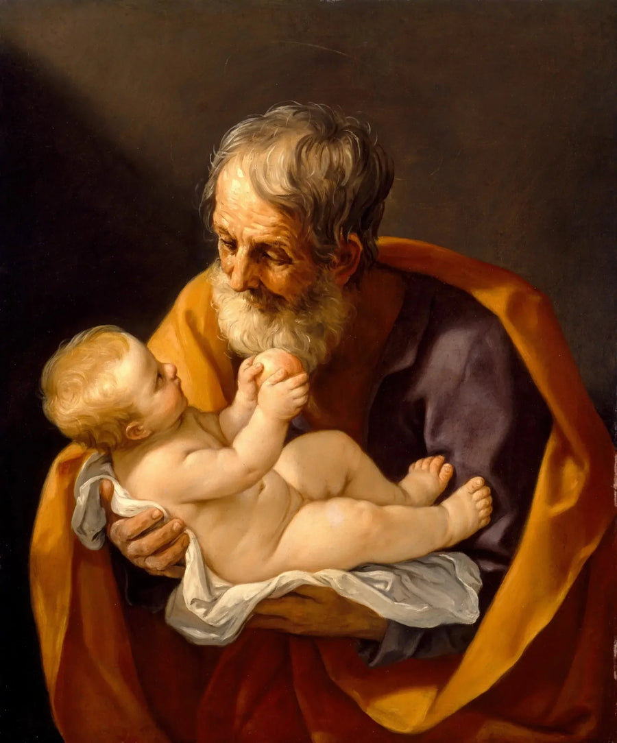 Sankt Josef og Jesusbarnet - Guido Reni