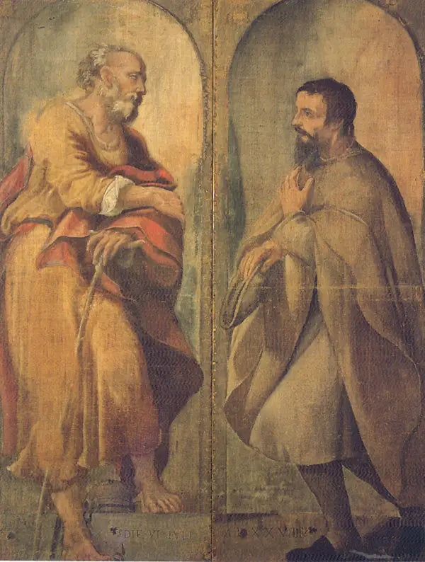 Sankt Josef og en from - Antonio da Correggio