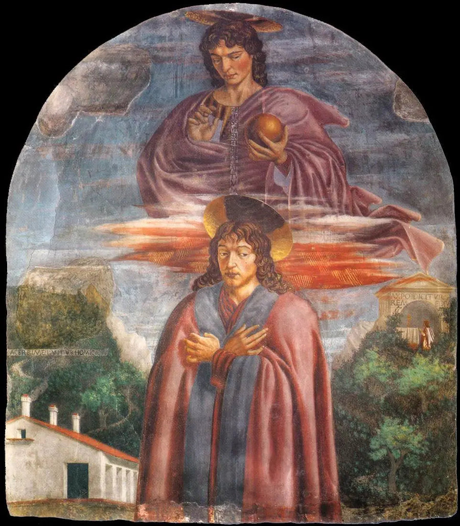 Saint Julien og Frelseren - Andrea del Castagno