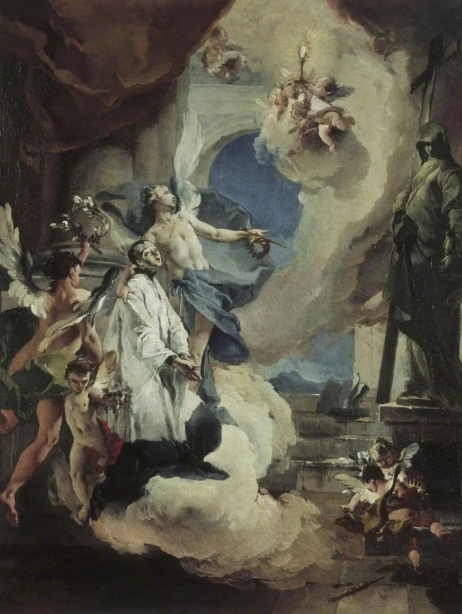 Saint Louis de Gonzague i herlighed - Giovanni Battista Tiepolo