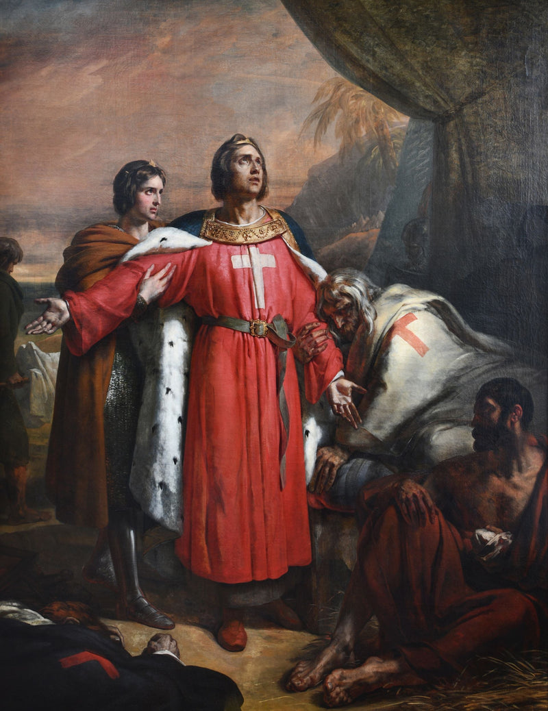 Saint Louis besøger de pestramte - Ary Scheffer