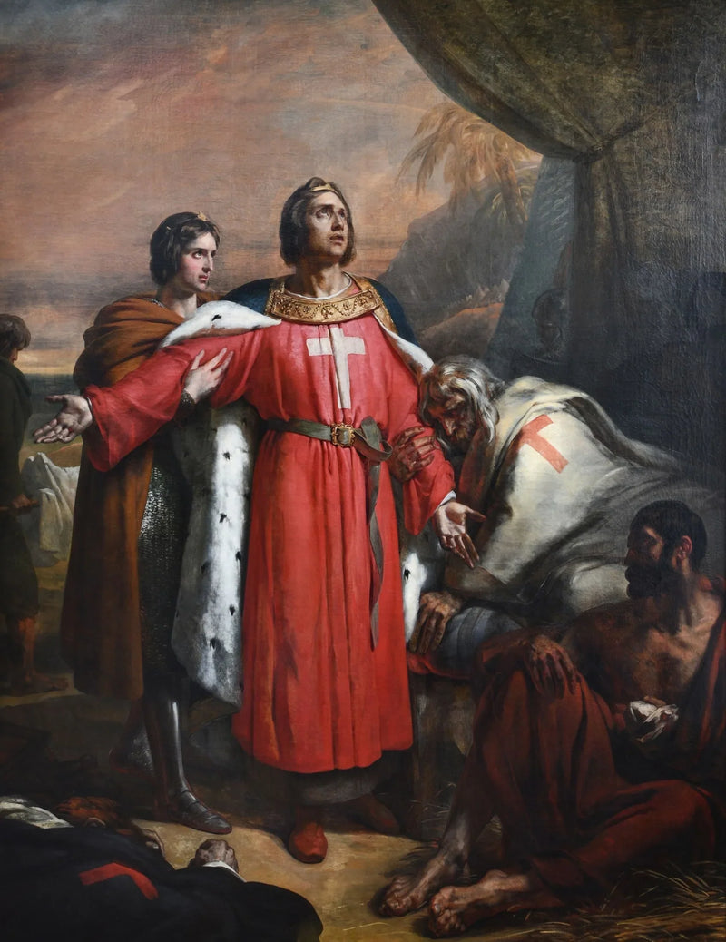 Saint Louis besøger de pestramte - Ary Scheffer