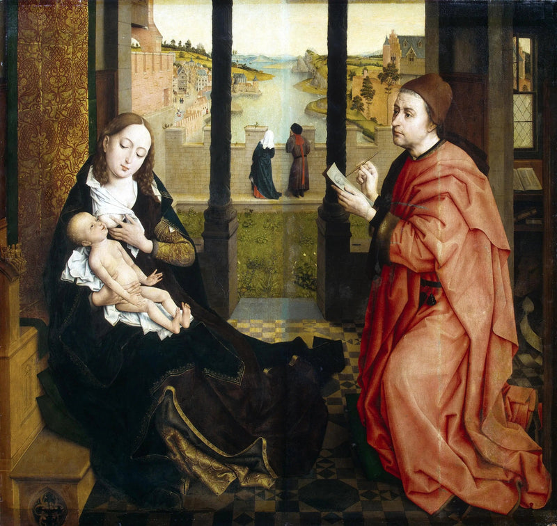Saint Luc tegner Jomfruen - Rogier van der Weyden