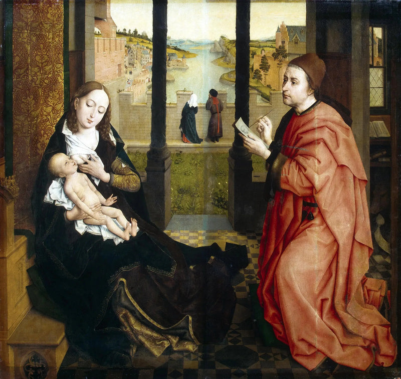 Saint Luc tegner Jomfruen - Rogier van der Weyden