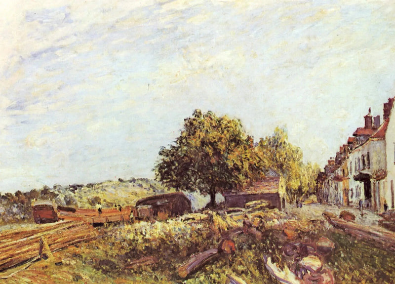 Saint-Mammès om morgenen - Alfred Sisley