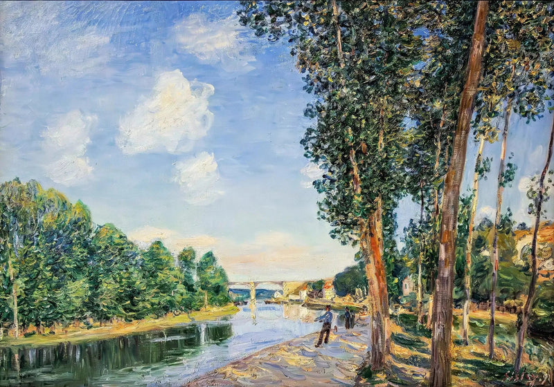 Saint-Mammès, juni sol - Alfred Sisley