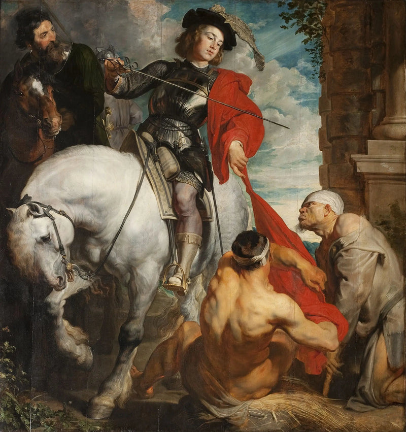 Saint Martin og mendigen - Antoine van Dyck