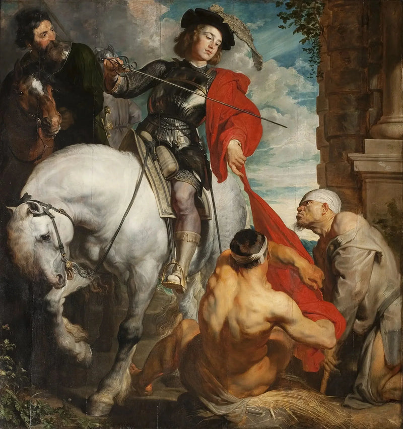Saint Martin og mendigen - Antoine van Dyck