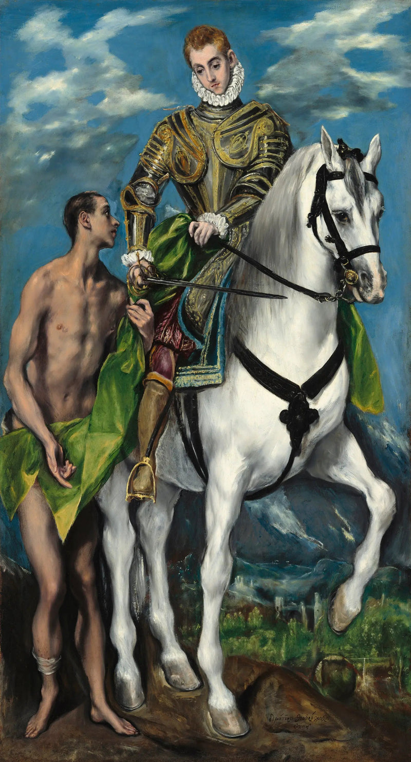 Saint Martin og mendigen - El Greco