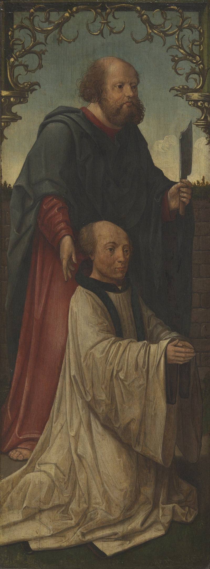 Sankt Matthias (?) og en donator; Sankt Andreas (på bagsiden) - Jacob Cornelisz van Oostsanen