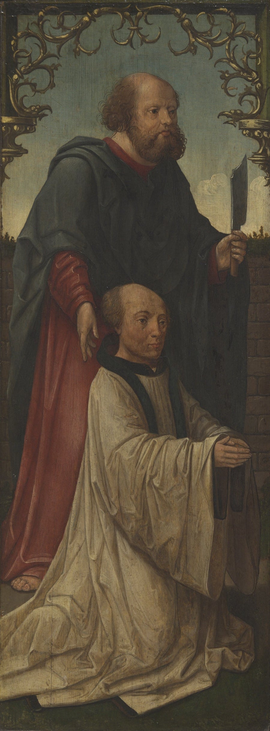 Sankt Matthias (?) og en donator; Sankt Andreas (på bagsiden) - Jacob Cornelisz van Oostsanen