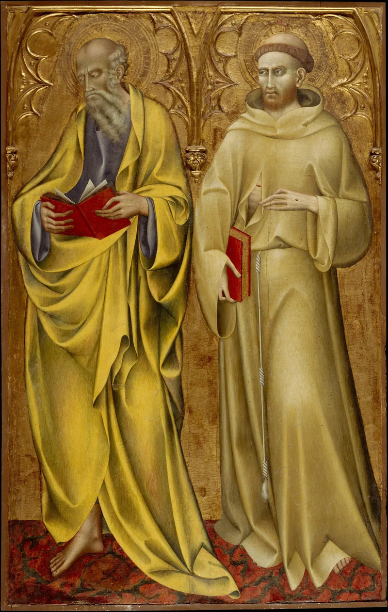 Sankt Matthæus og Sankt Franziskus - Giovanni di Paolo