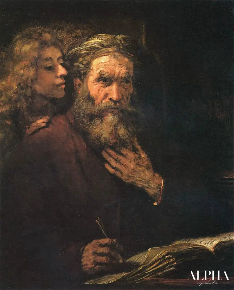 Saint Matthieu et l'Ange (Rembrandt) - Rembrandt van Rijn - Reproductions de tableaux et peintures haut de gamme