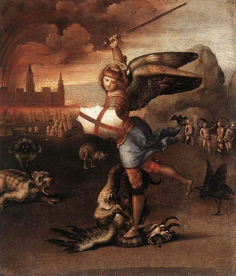 Sankt Michael og dragen - Raphael Sanzio
