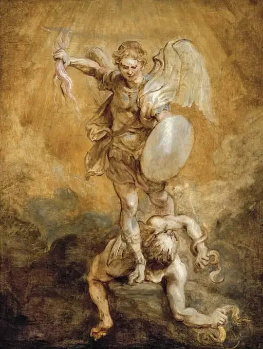 Saint Michel underkaster Lucifer - Peter Paul Rubens