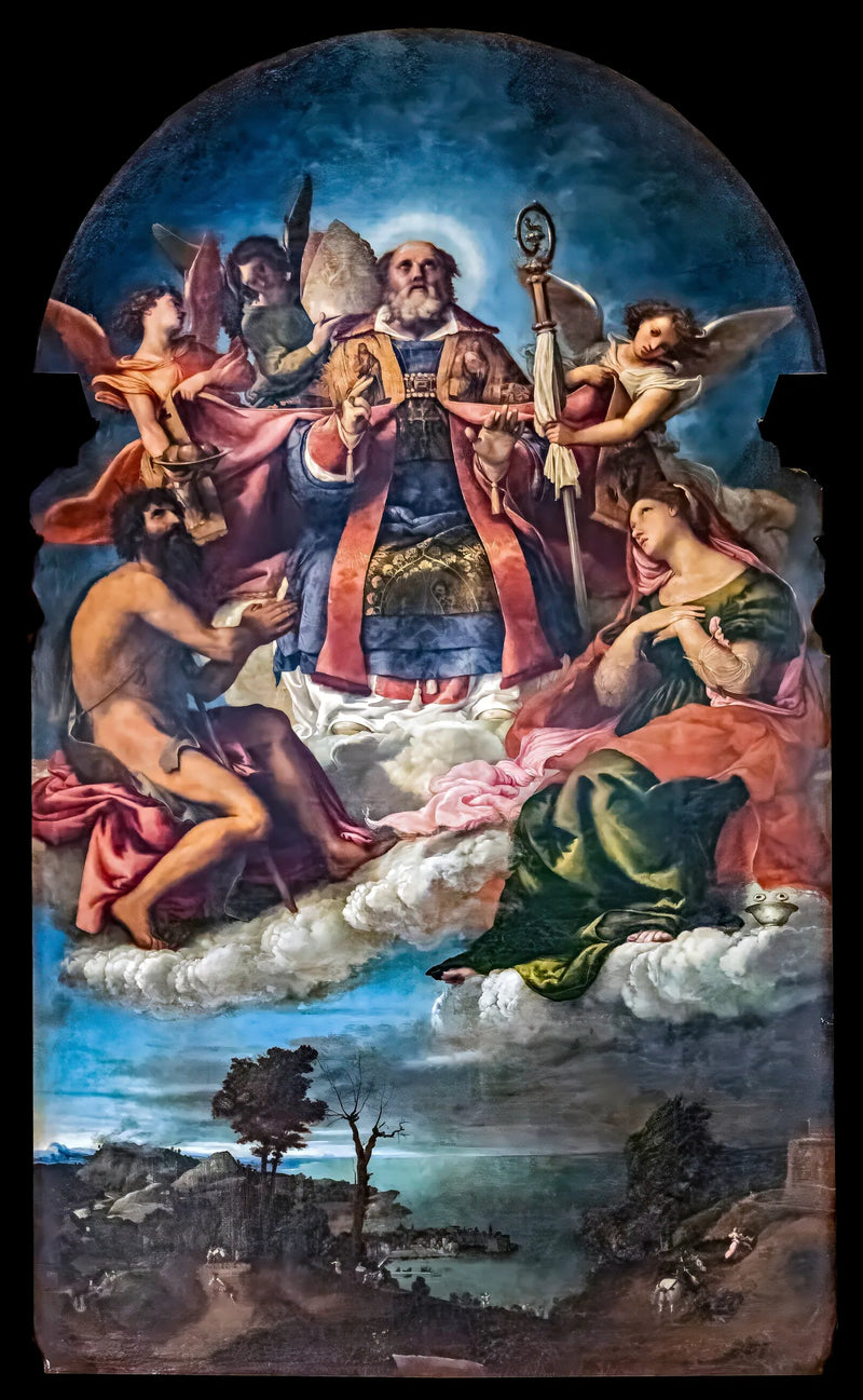 Sankt Nikolaus i herlighed - Lorenzo Lotto