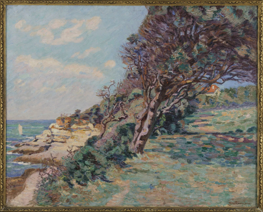 Saint-Palais, toldpunktet ved tolden, august 92, klokken 10 om morgenen - Armand Guillaumin
