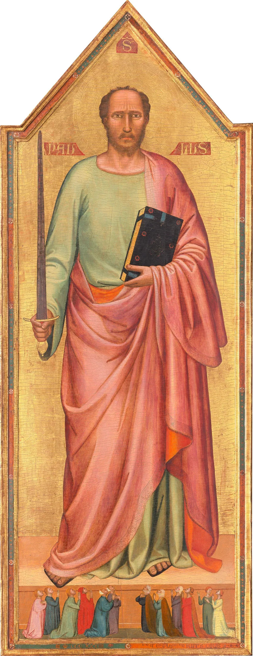 Saint Paul og en gruppe af troende - Bernardo Daddi