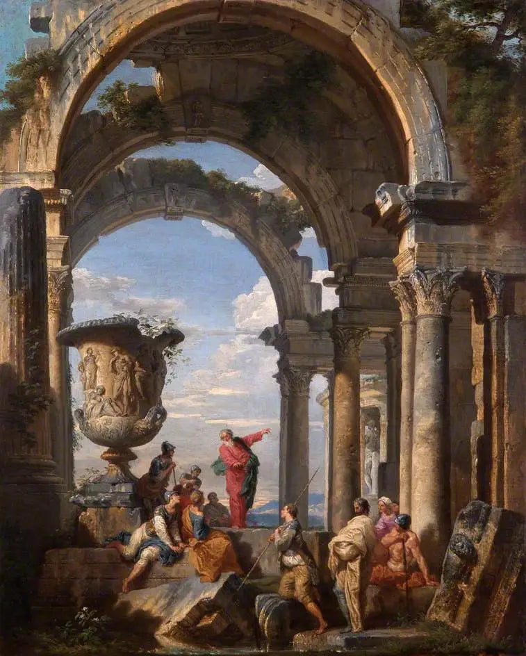 Saint Paul prædiker i Athen - Giovanni Paolo Panini