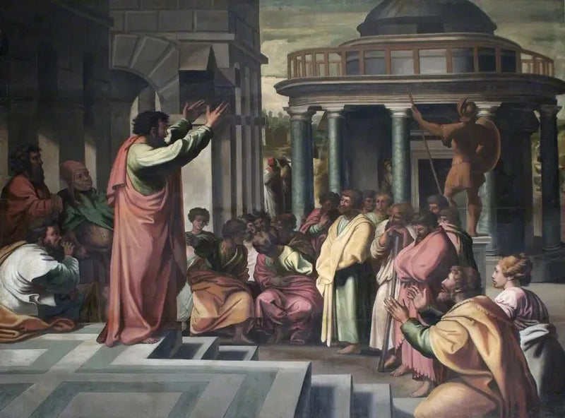 Sankt Paul prædiker i Athen - Raphael Sanzio