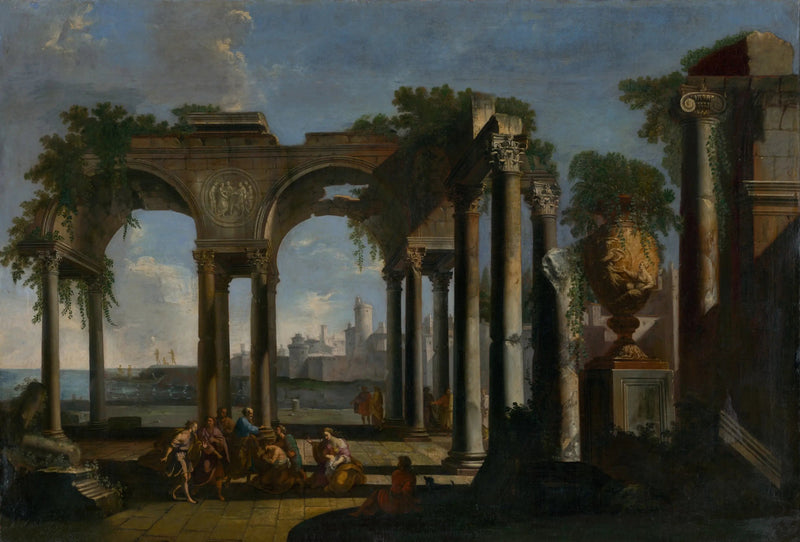 Saint Paul prædiker i landskabet - Giovanni Paolo Panini