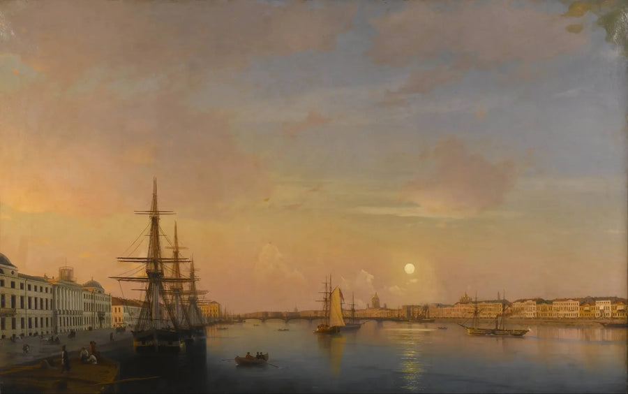 Sankt Petersborg - Galli på kajerne - Ivan Aïvazovski