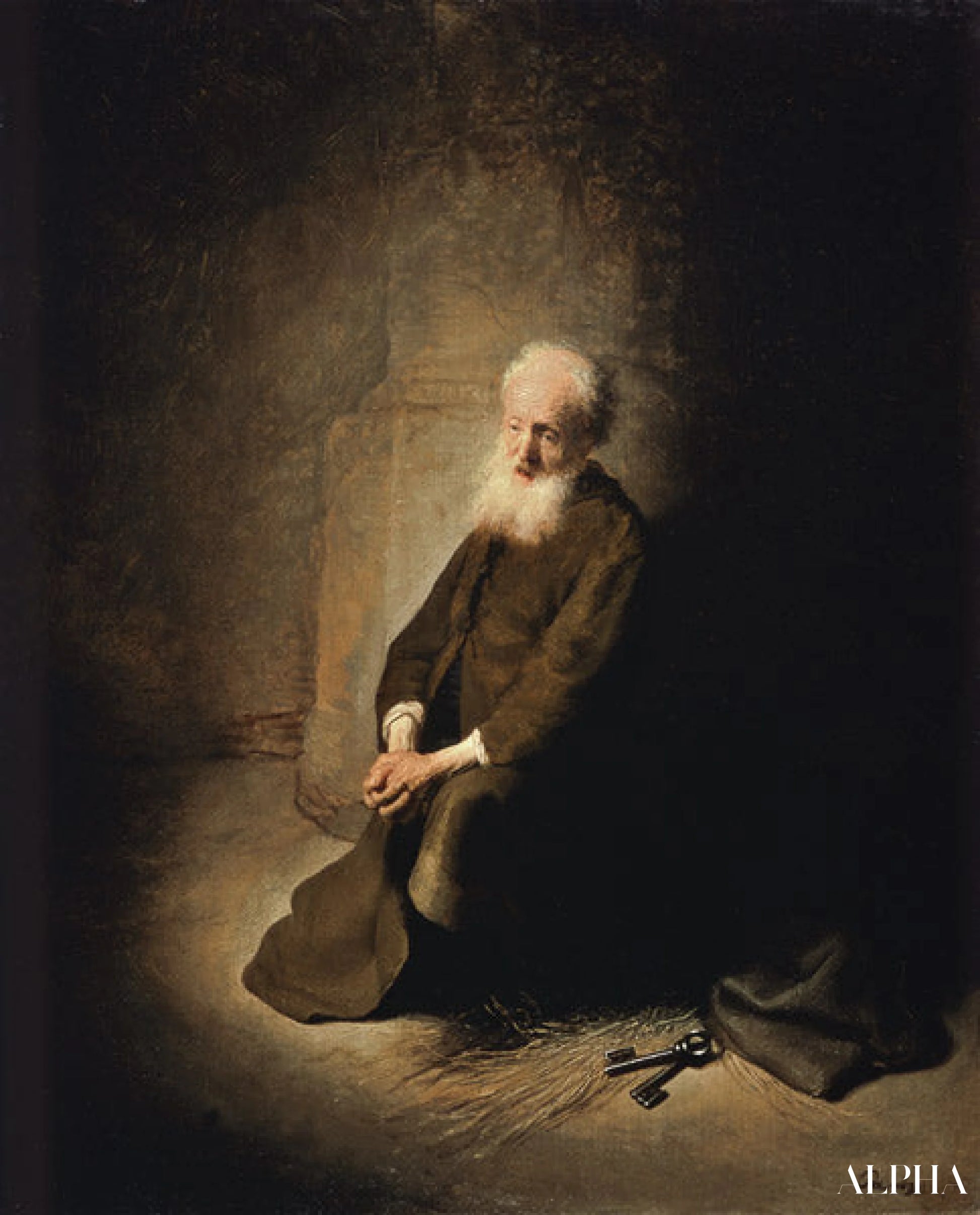 Saint Pierre dans la prison - Rembrandt van Rijn - Reproductions de tableaux et peintures haut de gamme