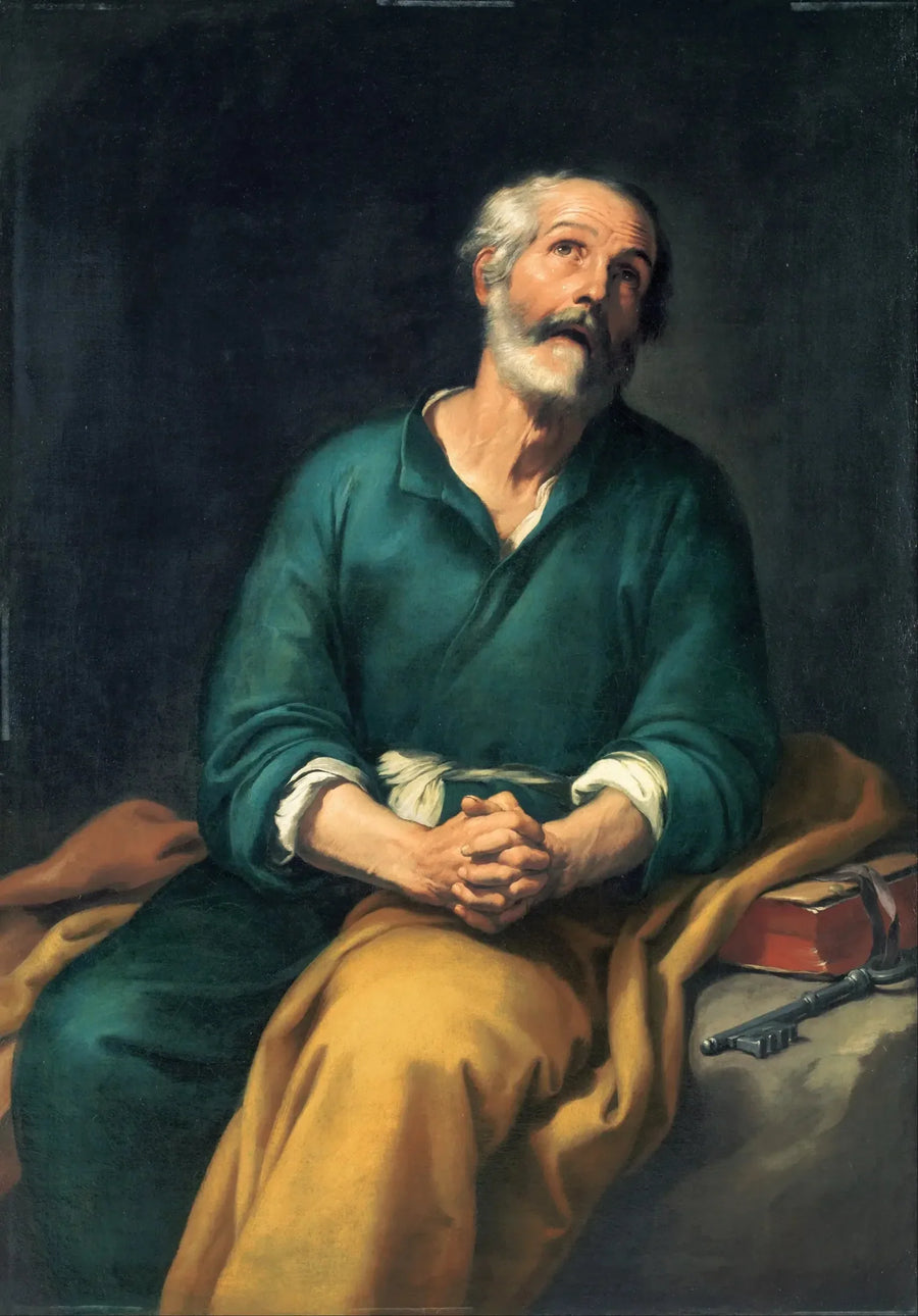 Saint Pierre i tårer - Bartolomé Esteban Murillo