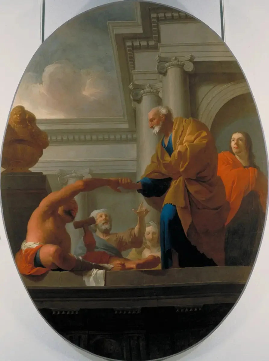 Sankt Peter helbreder en lammet - Pierre Subleyras