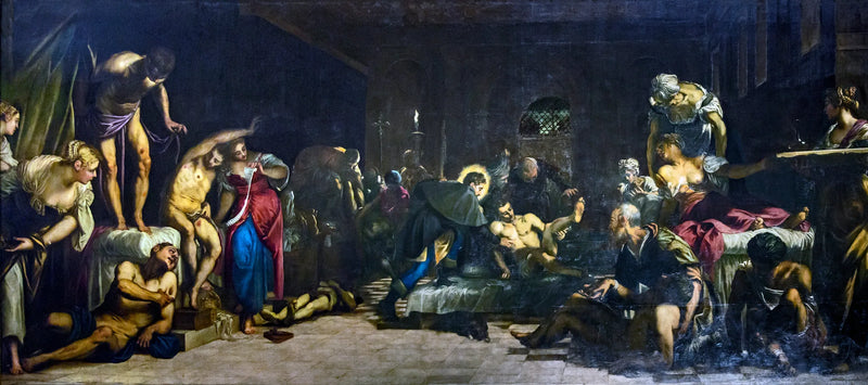 Saint Roch på hospitalet - Jacopo Tintoretto