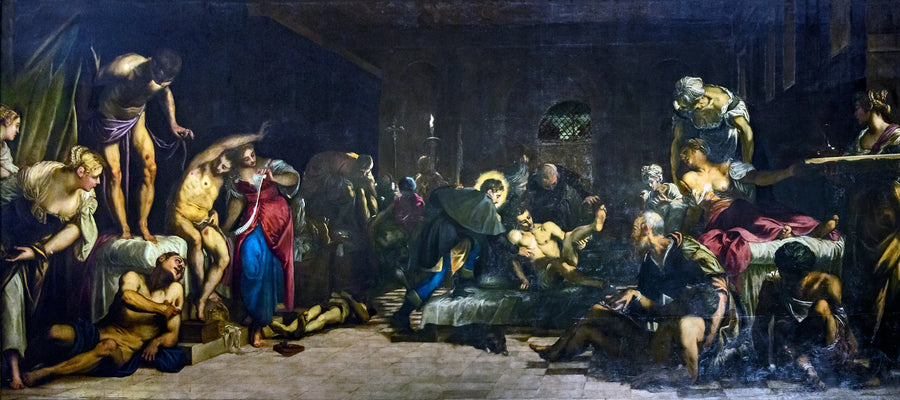Saint Roch på hospitalet - Jacopo Tintoretto