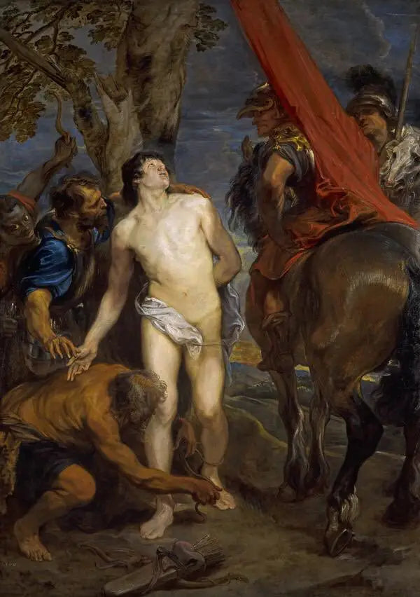 Saint Sébastien på vej mod martyrdom - Antoine van Dyck