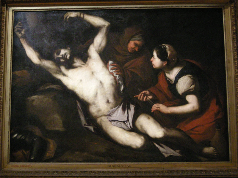 Saint Sebastian helbredt af Irène - Luca Giordano
