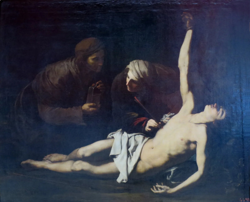 Sankt Sebastian helbredt af Sankt Irene - Jusepe de Ribera