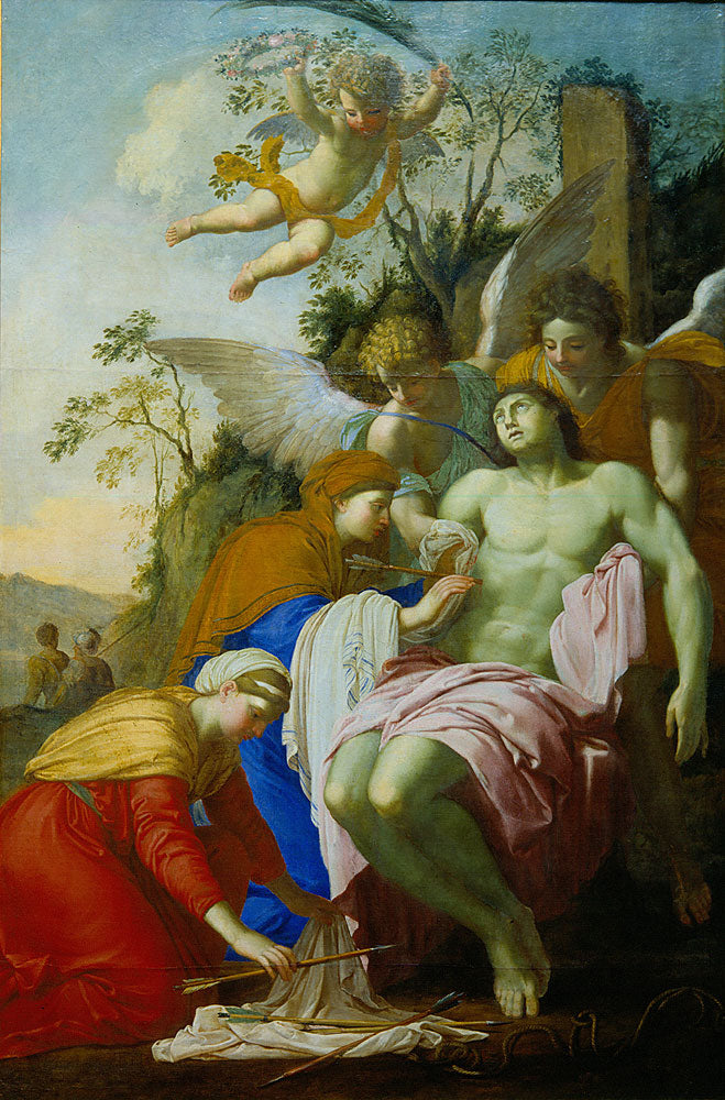 Saint Sebastian reddet af Irene - Eustache Le Sueur