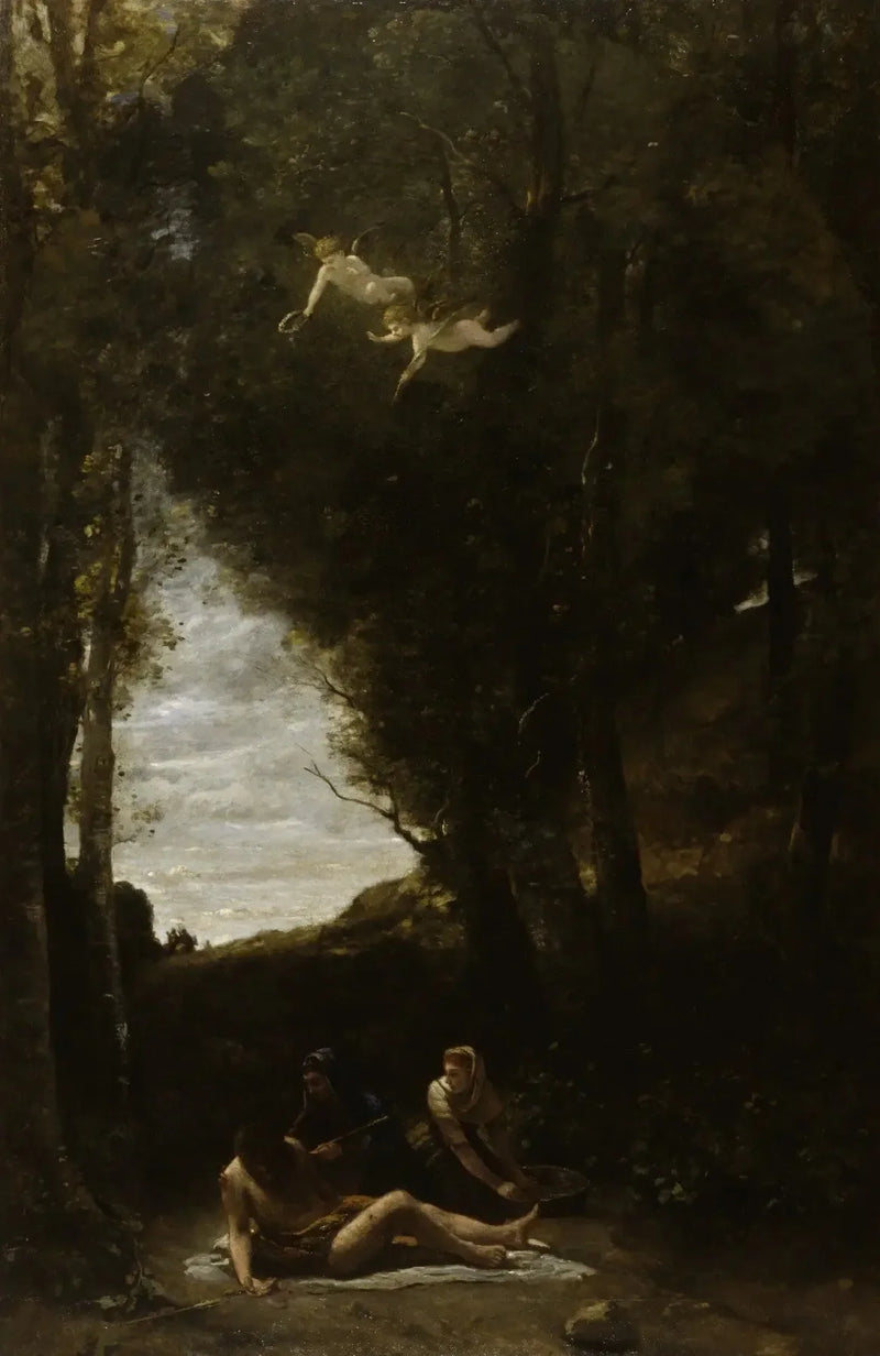 Saint Sebastian reddet af de Hellige Kvinder - Jean-Baptiste Camille Corot