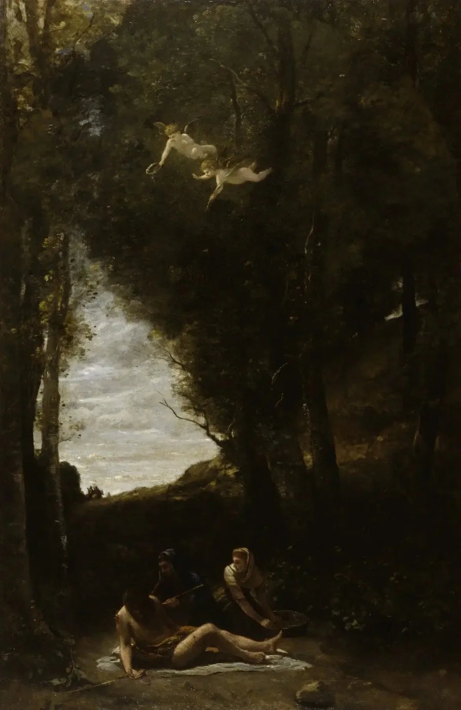 Saint Sebastian reddet af de Hellige Kvinder - Jean-Baptiste Camille Corot