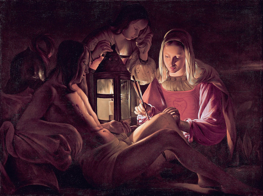 Saint Sebastian plejet af Irène - Georges de La Tour