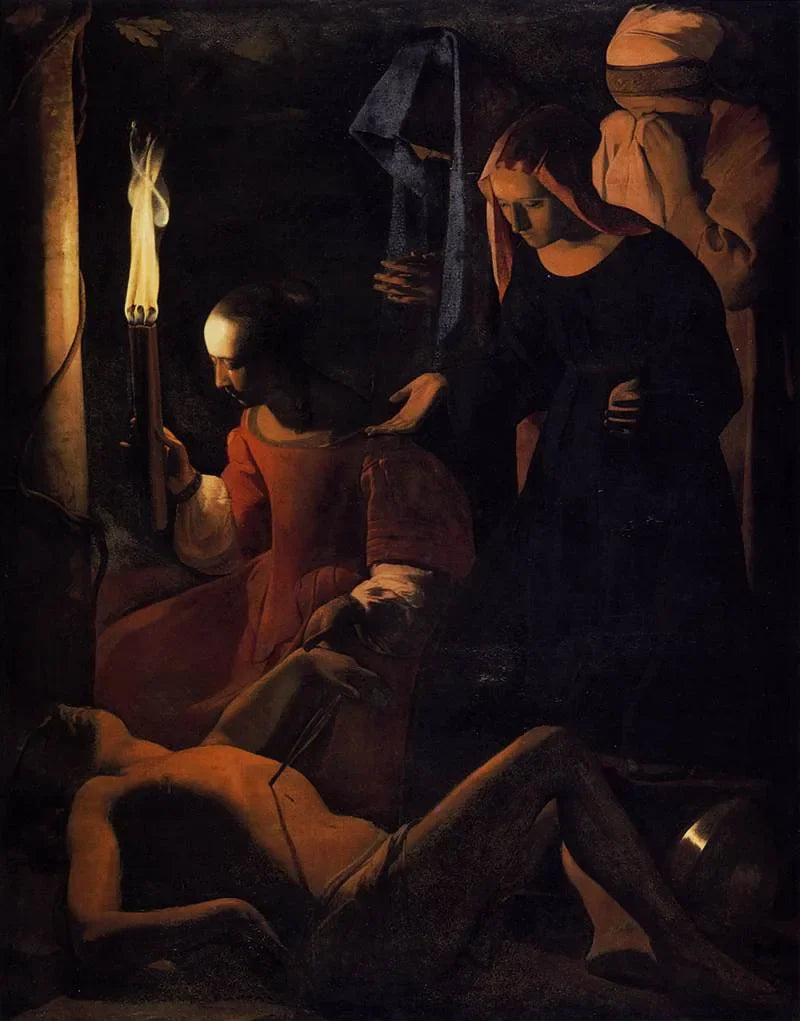 Saint Sebastian plejet af Irène - Georges de La Tour