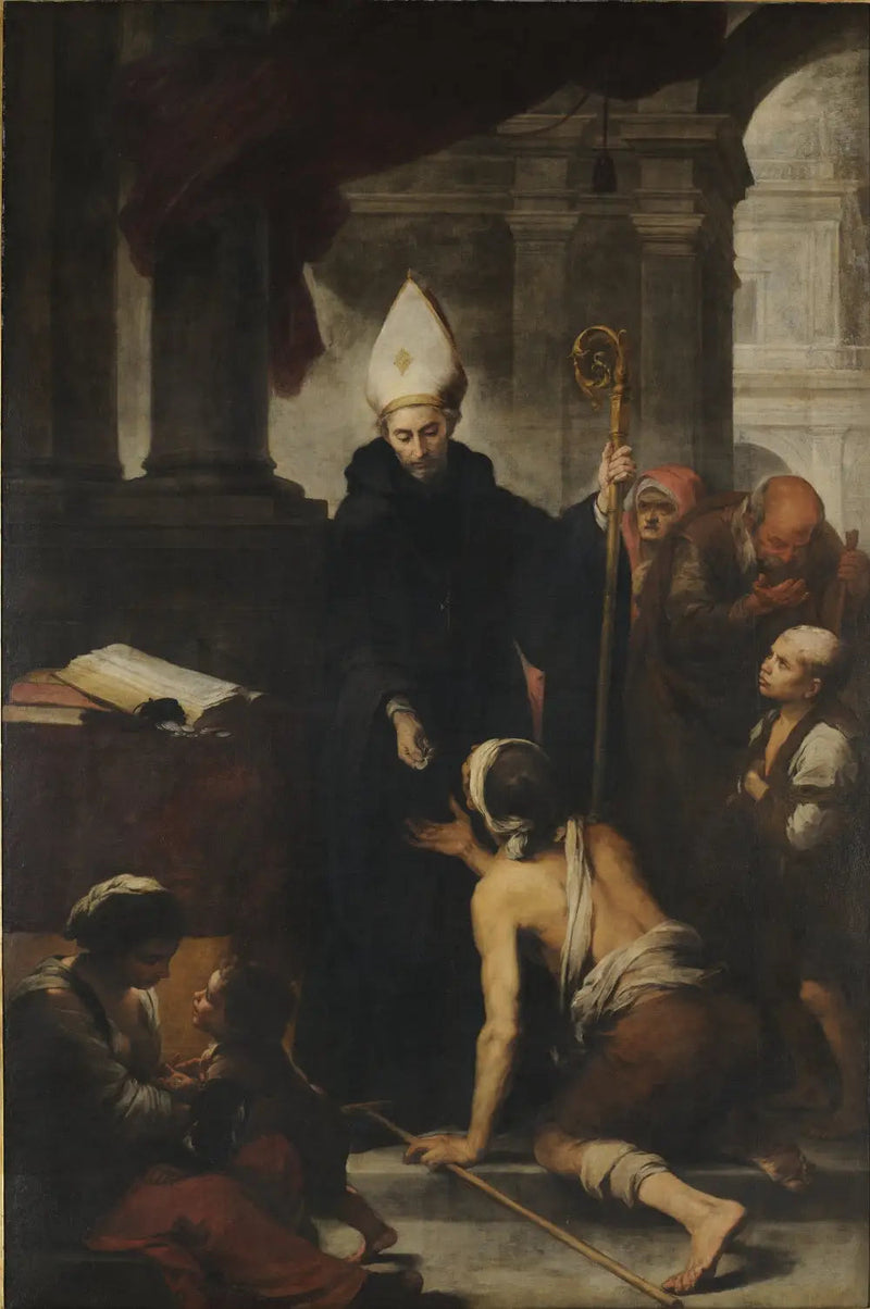 Saint Thomas de Villanueva making the alms to the poor - Bartolomé Esteban Murillo