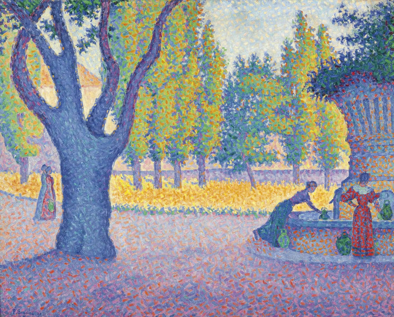 Saint-Tropez, Lices-fontænen - Paul Signac