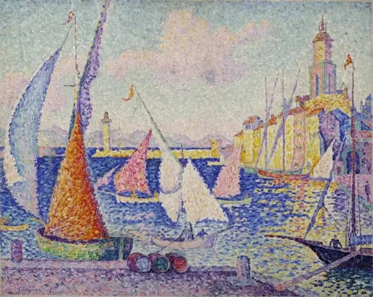 Saint-Tropez, havnen - Paul Signac