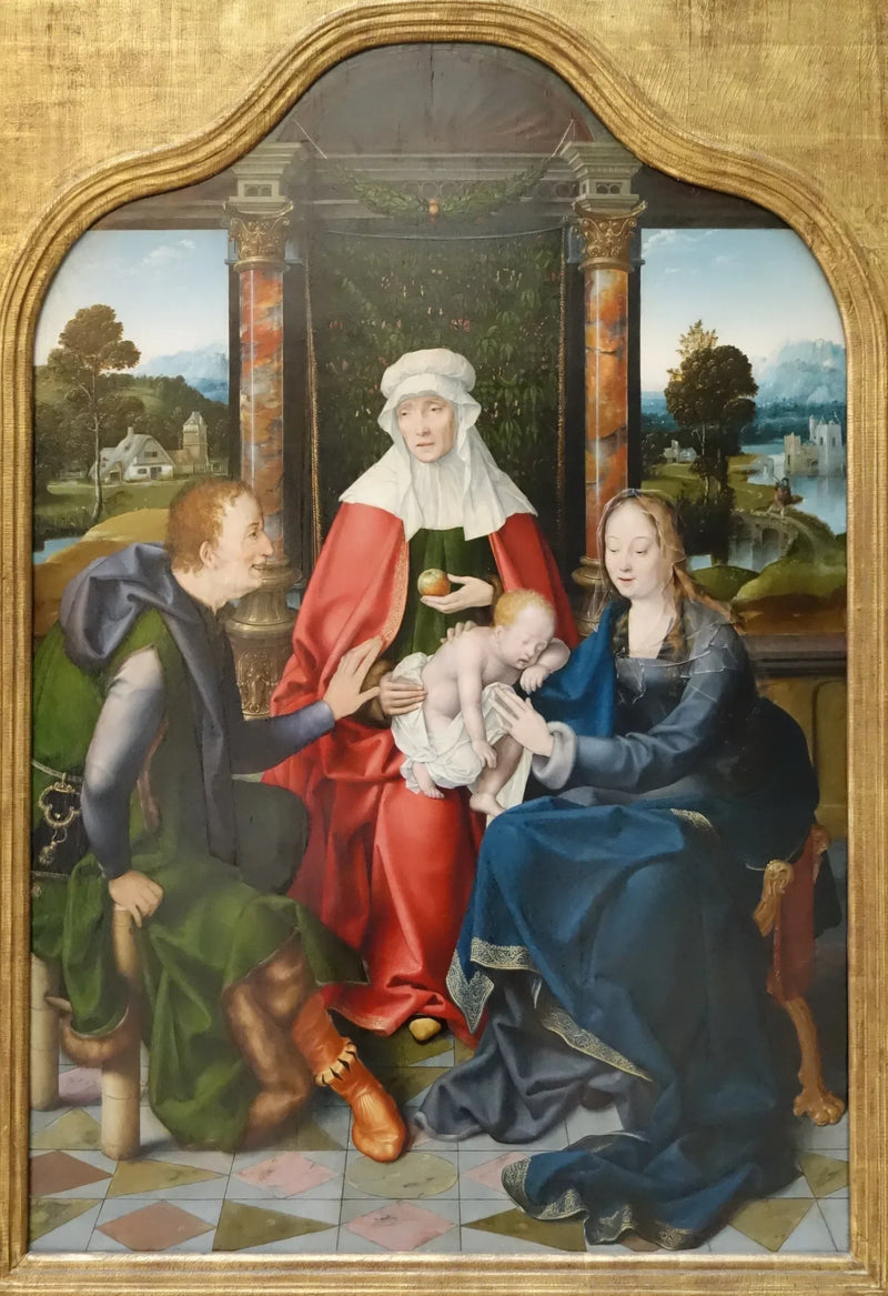 Sainte Anne Trinitaire og Sankt Joachim - Joos van Cleve