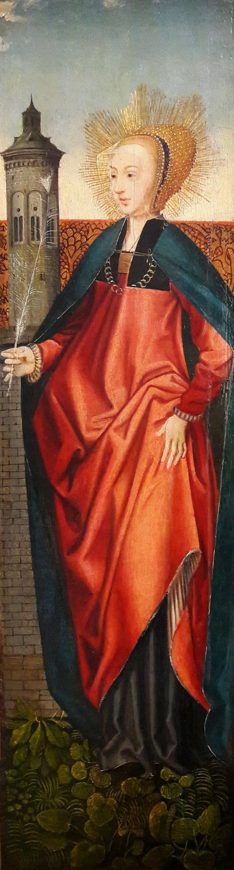 Sankt Barbara. - Jacob Cornelisz van Oostsanen