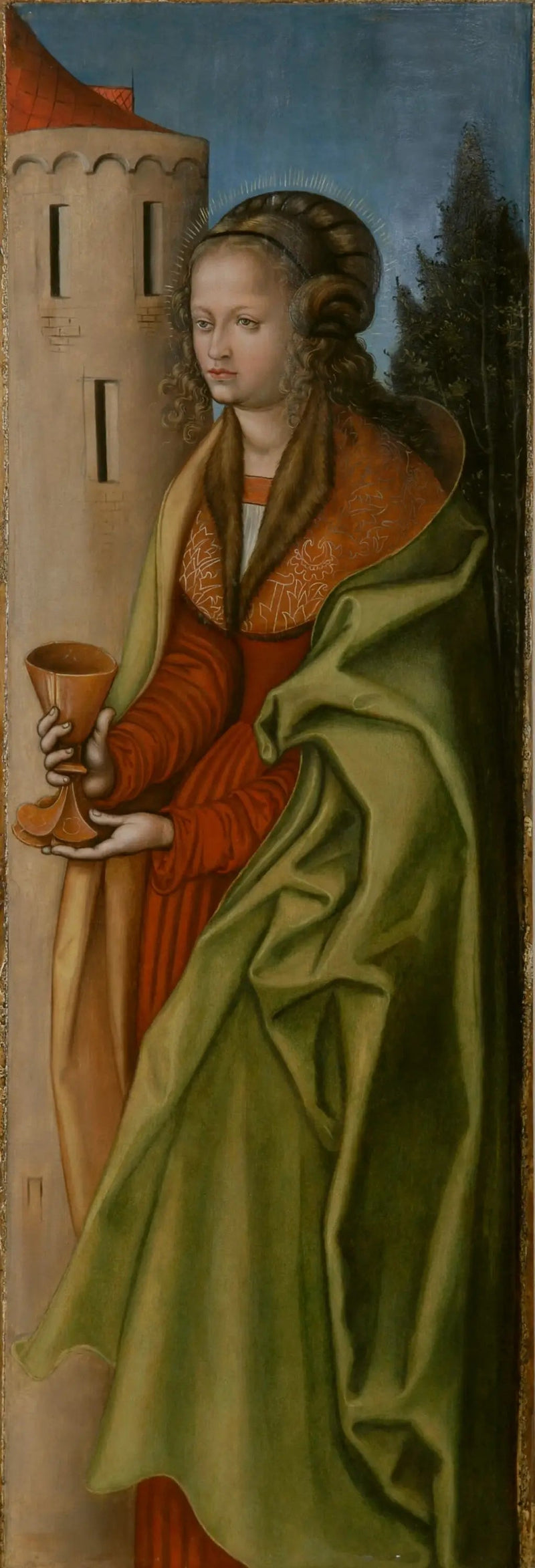 Sainte Barbe - Lucas Cranach den Ældre