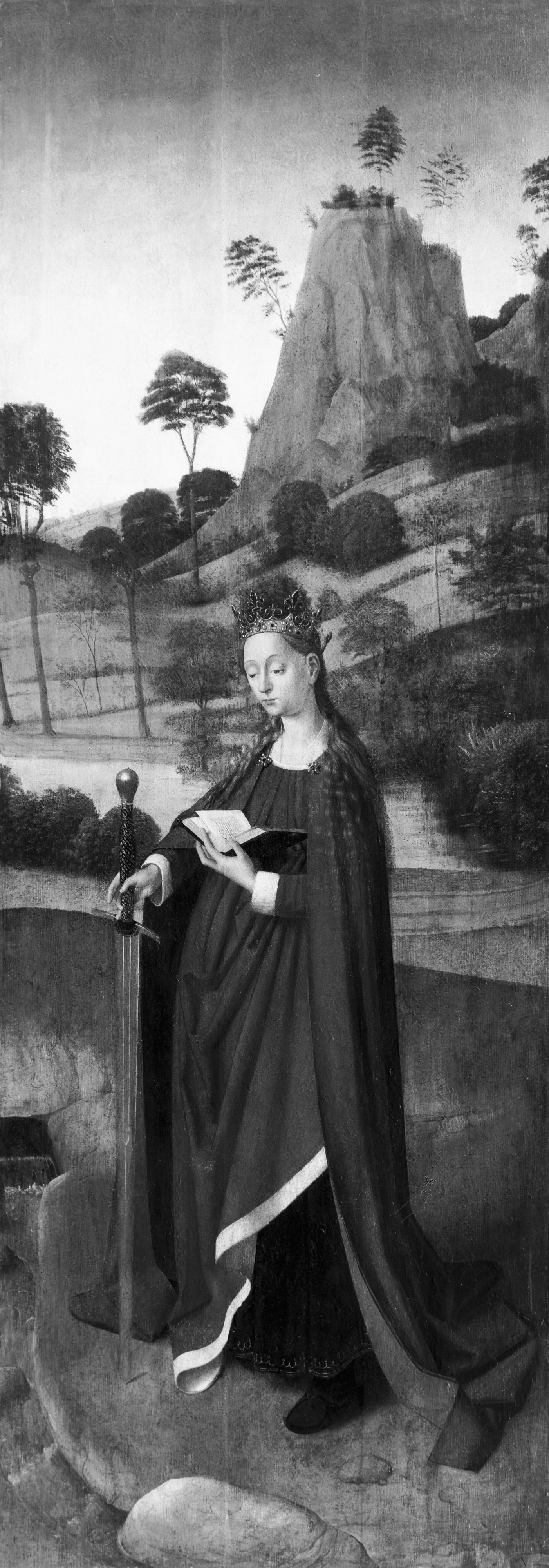 Sainte Catherine / aile d’autel - Petrus Christus - Alpha Reproduction