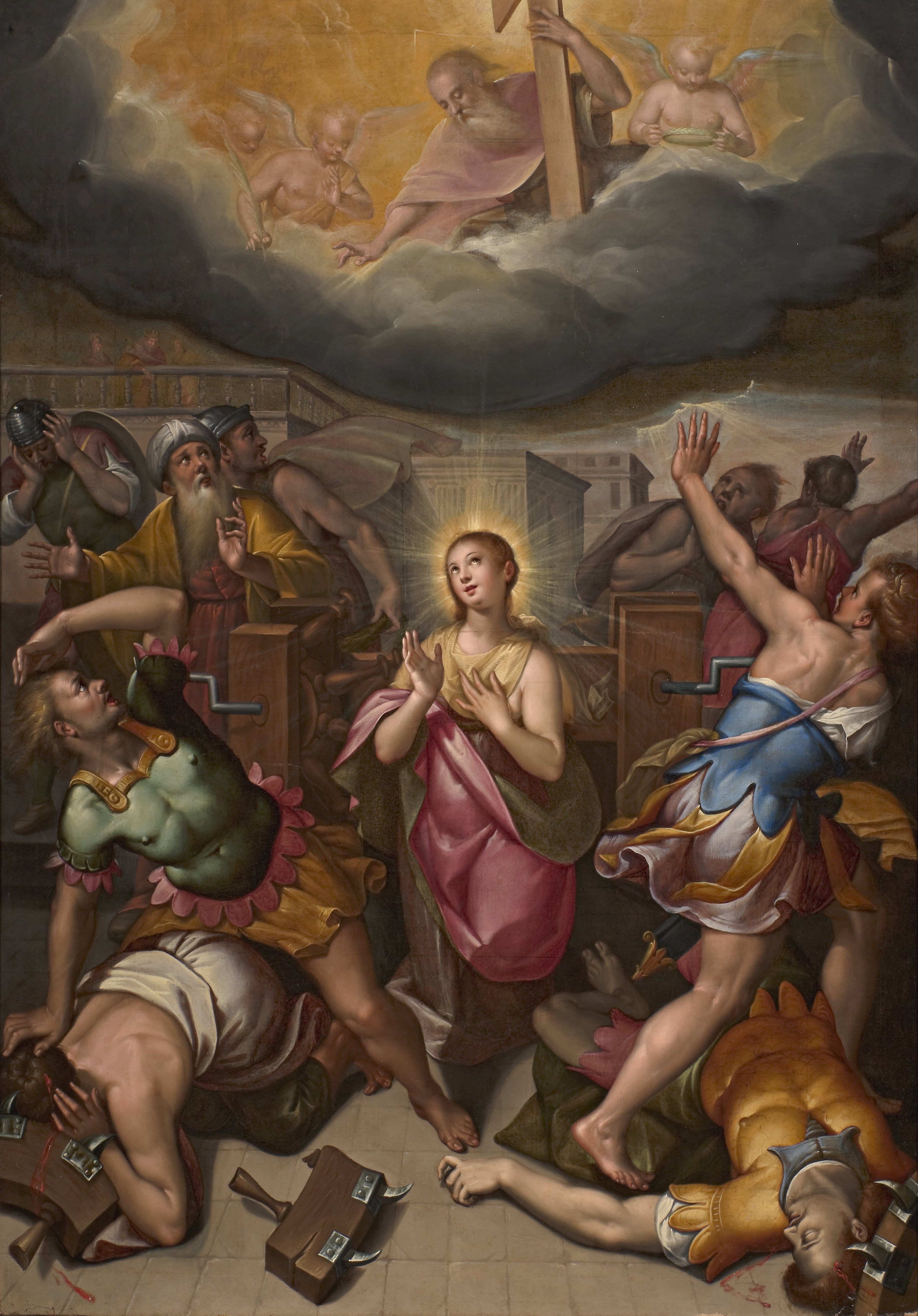 Sainte Catherine d’Alexandrie et le miracle de la roue - Denis Calvaert - Alpha Reproduction