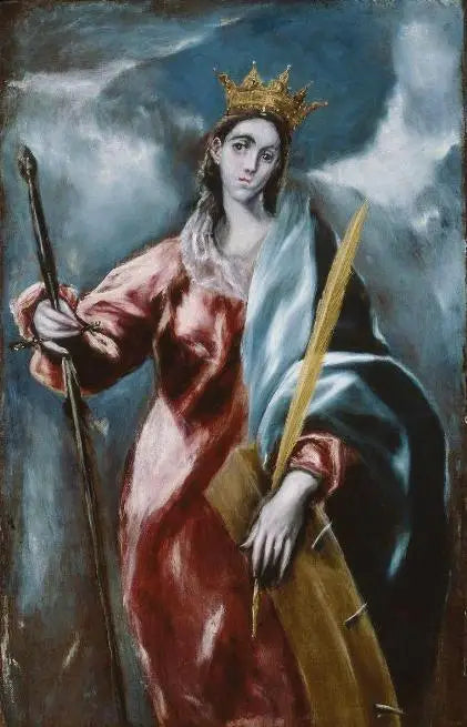 Sainte Catherine - El Greco image 1 reproduction artisanale de tableau