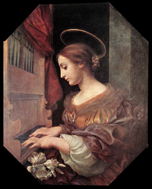 Sankt Cæcilia ved orglet - Carlo Dolci