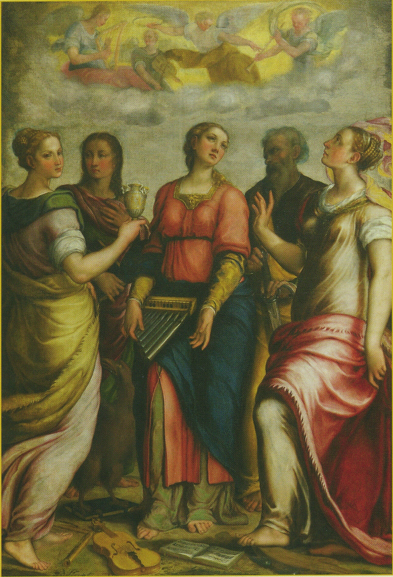 Sainte Cécile og Sankt - Federico Barroci